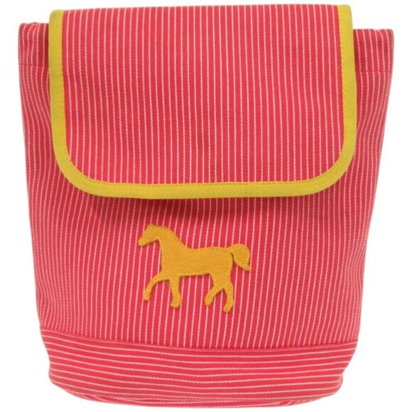 Hermes Striped Kavalkara Kids Horse Cotton Red Backpack Red Yellow main image 5